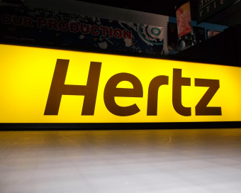 View of wall mounted light box sign